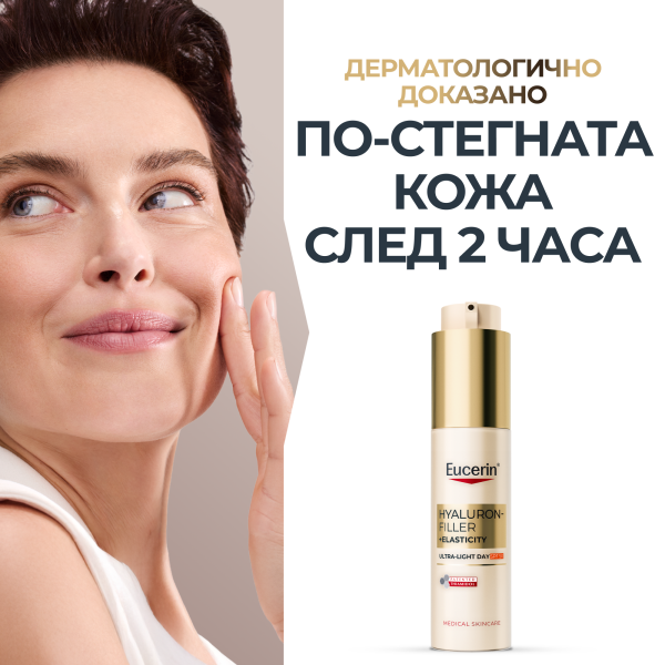 'Eucerin® Hyaluron-Filler + Elasticity Ултралек дневен крем SPF50, 50ml
