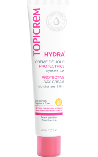 Topicrem HYDRA + Фотозащитен крем за лице за чувствителна кожа SPF 50+ 40 мл