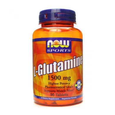 Now Sports - L-Glutamine /Л-Глутамин 1500 Мг - 90 Таблетки