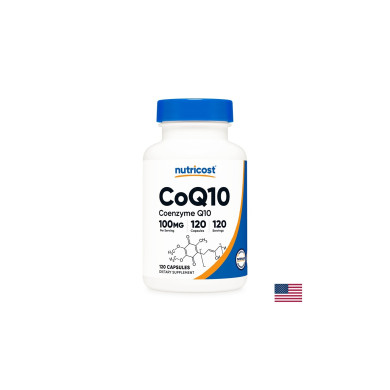 Енергия и здраво сърце -  Коензим Q10, 100 mg x 120 капсули Nutricost