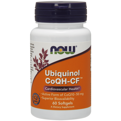 Now - Ubiquinol Coqh-Cf / Убикинол - 60 Дражета