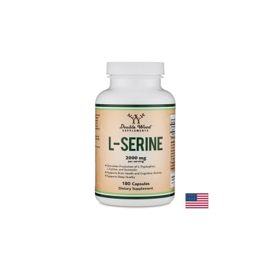 L-Serine/ L-серин, 180 капсули Double Wood