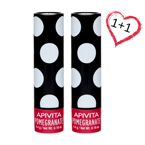 ПРОМО 1+1 Apivita Lip care Стик за устни с нар
