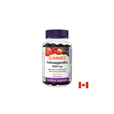 Стрес и добро настроение - Ашваганда, 200 mg х 45 желирани таблетки, с вкус на горски плодове