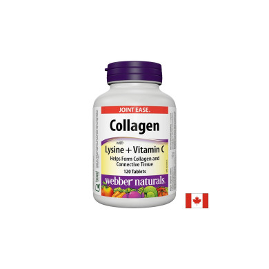Collagen with Lysine + Vitamin C/ Колаген 500 mg с Лизин и Витамин С х 120 таблетки