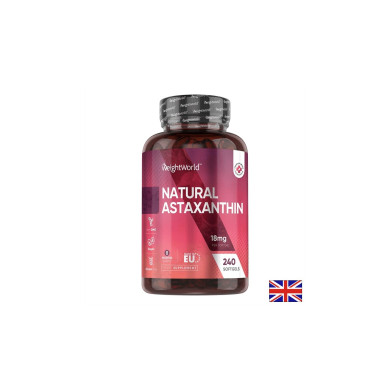 За зрението Астаксантин 18 mg (от микроводорасли) - Astaxanthin 240 капсули