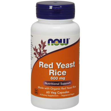 Now - Red Yeast Rice /Червен ориз с мая 600 Мг - 60 Капсули
