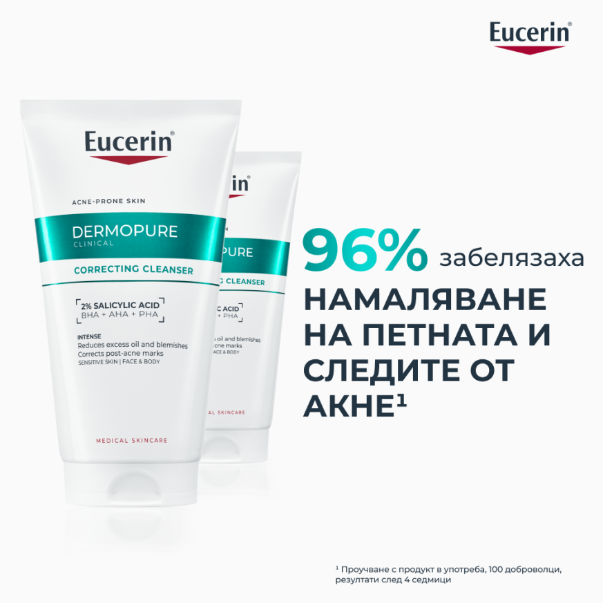 Eucerin® DERMOPURE CLINICAL Коригиращ измиващ гел