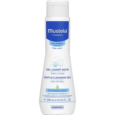 Mustela Нежен Измиващ гел за коса и тяло 200 мл