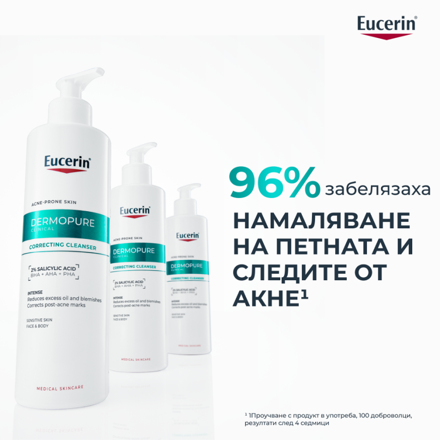 Eucerin DERMOPURE CLINICAL Коригиращ измиващ гел 400 мл.
