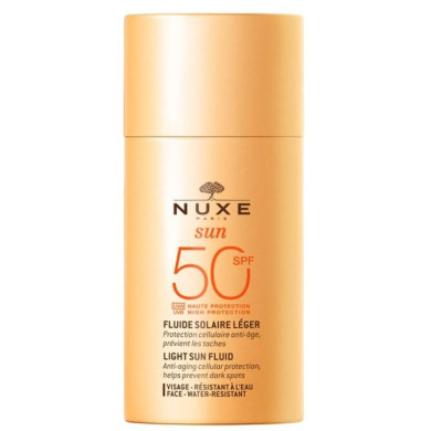 NUXE SUN Слънцезащитен флуид за лице с висока защита SPF50 50мл