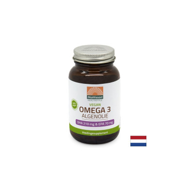 Веган Омега-3 от водорасли, DHA 210 mg/ EPA 70 mg х 60 капсули