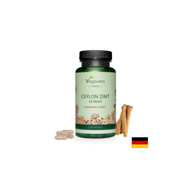 Ceylon Zimt Extrakt/ Цейлонска канела екстракт, 120 капсули, 100% Vegan