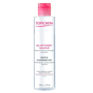 Topicrem Gentle Cleansing Gel Пенлив почистващ гел за лице  200 мл