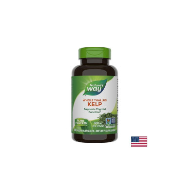 Kelp Whole Thallus/ Келп / Кафяви водорасли 600 mg x 180 капсули Nature’s Way