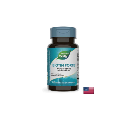 Biotin Forte® - Биотин форте® с цинк, 60 таблетки Nature’s Way