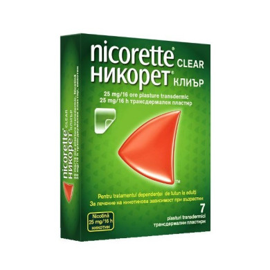 НИКОРЕТ КЛИЪР 25МГ/16Ч Х 7