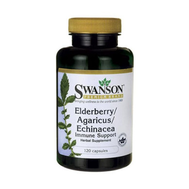 SWANSON Elderberry/Agaricus/Echinacea (Immune Support) / 120 Caps