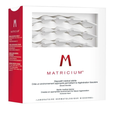 Bioderma Matricium Матрициум медицинско решение за регенериране на кожата 30 х 1 мл