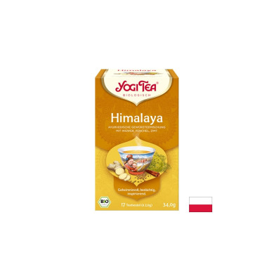 Аюрведичен чай Himalaya Chai с джинджифил, резене и канела, БИО, 17 пакетчета