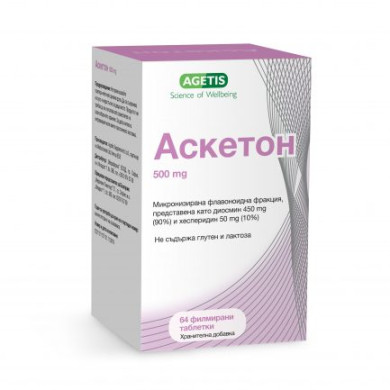АСКЕТОН таблетки 450 мг / 50 мг х 64