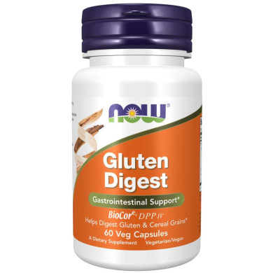 Now - Gluten Digest /Ензими за разграждане на глутен  - 60 Капсули