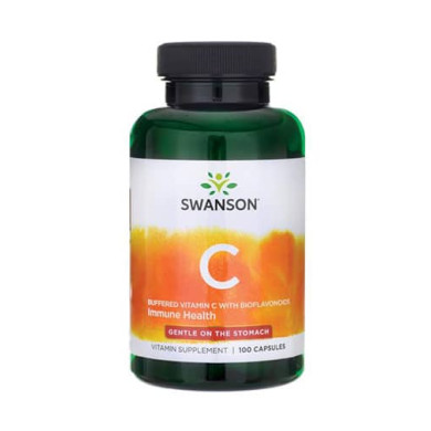 SWANSON Buffered Vitamin C with Bioflavonoids 500mg. / 100 Caps