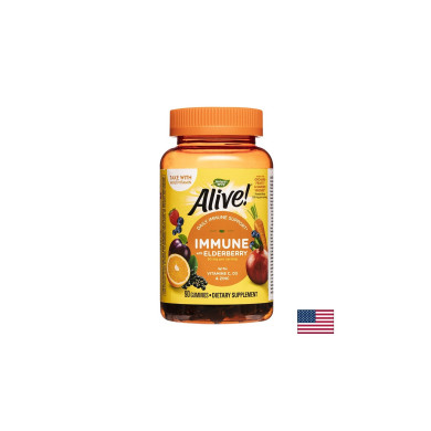 Alive! Immune Gummies/ Алайв! Имунна защита x 90 желирани таблетки Nature’s Way