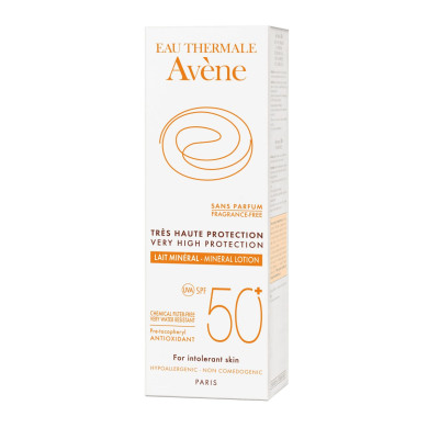 AVENE SUN МИНЕРАЛНО МЛЯКО SPF 50+ 100 мл
