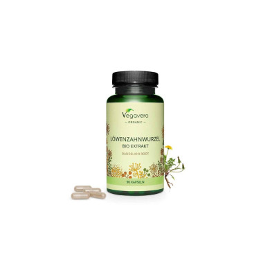 Löwezahnnwurzel Bio Extrakt - Био глухарче екстракт, 90 капсули Vegavero