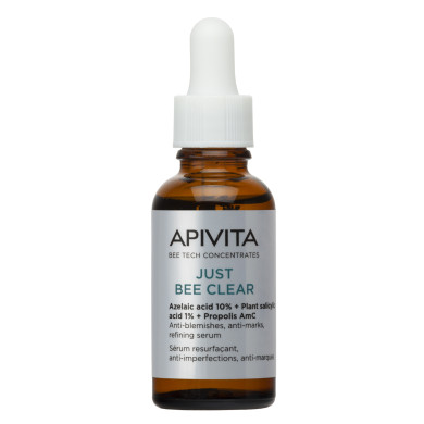 APIVITA JUST BEE CLEAR Коригиращ серум против несъвършенства и белези 30ml