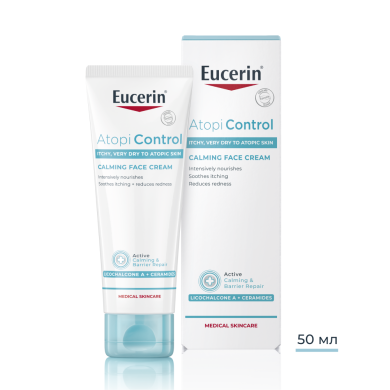Eucerin® AtopiControl Крем за лице, 50мл