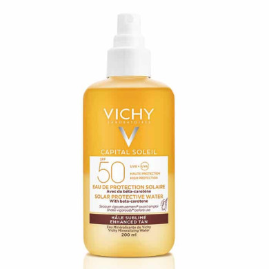 Vichy Capital Soleil Слънцезащитна вода за подобряване на тена SPF50 200ml