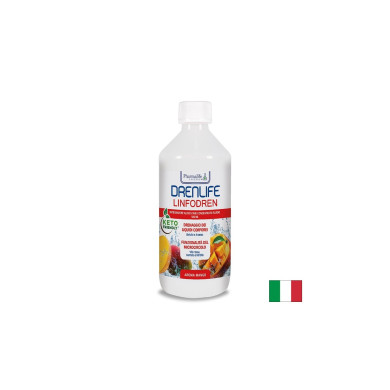 Брезови листа 1800 mg + Готу кола + Бромелаин – Лимфен дренаж и отоци, Drenlife Linfodren, 500 ml