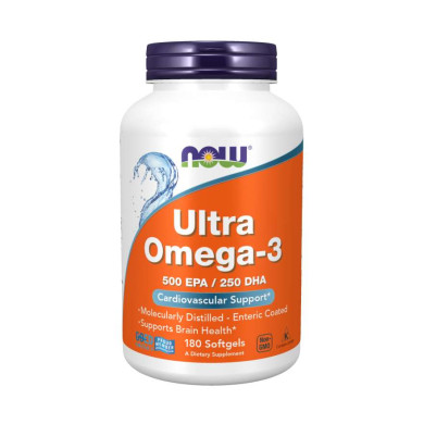 Now - Ultra Omega-3 Fish Oil - 180 Дражета