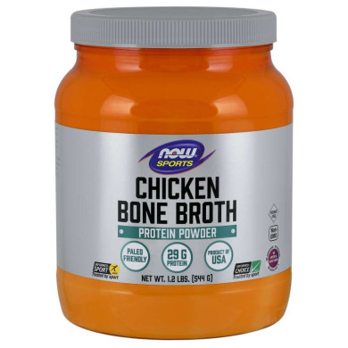 Now Sports - Chicken Protein Bone Broth /Пилешки костен бульон - 1.2 Lbs