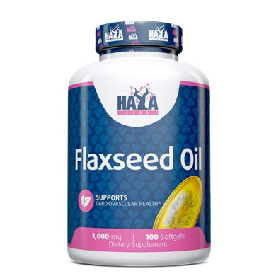 Haya Labs Flax Seed Oil Organic / Ленено Масло1000mg. / 100 Softgels