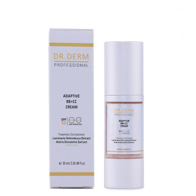 Адаптивен BB+CC крем за лице с SPF50 Dr. Derm Professional