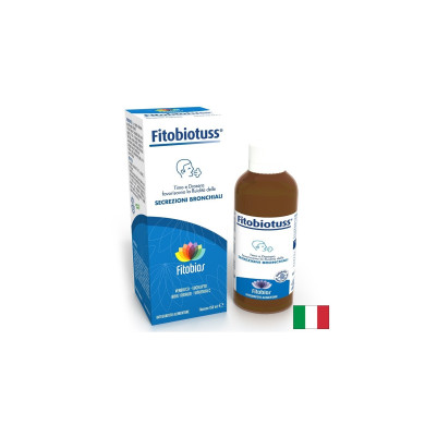Fitobiotuss - Сироп с Мащерка 800 mg + Лопен 600 mg + Витамин C 80 mg – Облекчение при кашлица и възпалено гърло, 150 ml