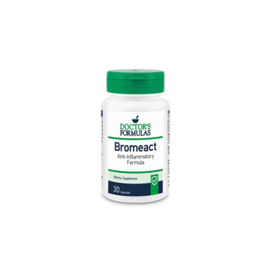 Против възпаления - Бромелаин, босвелия, жълта комунига Bromeact 30 капсули  Doctor’s Formulas