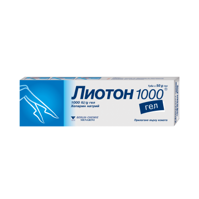 ЛИОТОН 1000 гел 50 г BERLIN CHEMIE