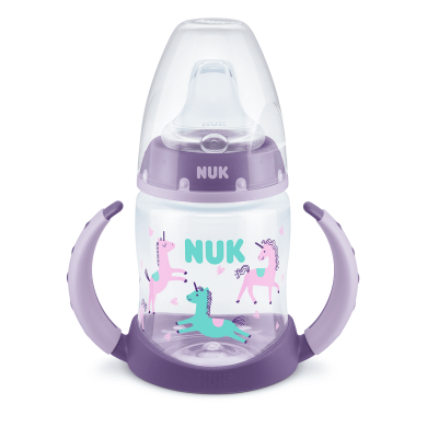 NUK First Choice РР Шише Temperature Control 150мл силиконов накрайник за сок ,микс