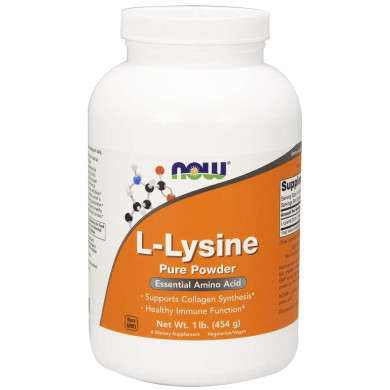 Now - L-Lysine /Лизин Powder - 454 G