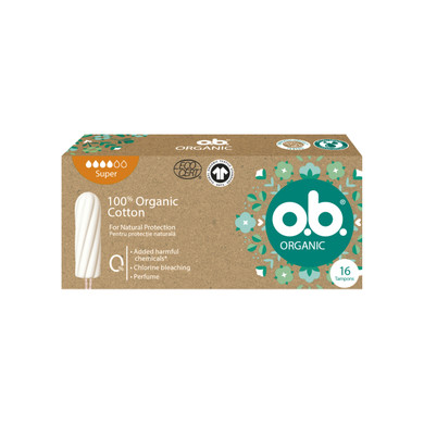 O.B. Organic Cotton Super Тампони х16 броя