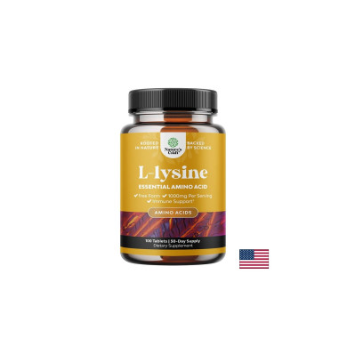 L-Лизин – Имунна подкрепа и възстановяване, 500 mg, 100 таблетки