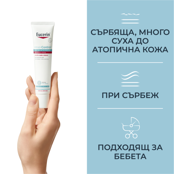 Eucerin AtopiControl интензивен успокояващ крем 40мл