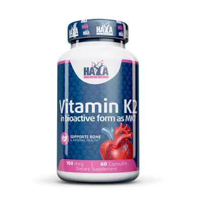 Haya Labs Vitamin K2-Mk7 / Витамин К2-МК7 100mcg / 60 Caps