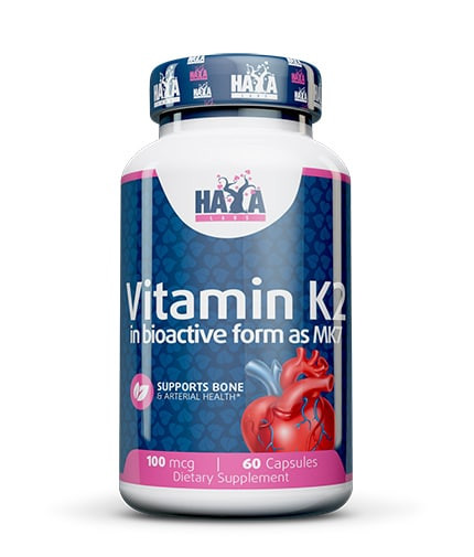 Haya Labs Vitamin K2-Mk7 / Витамин К2-МК7 100mcg / 60 Caps