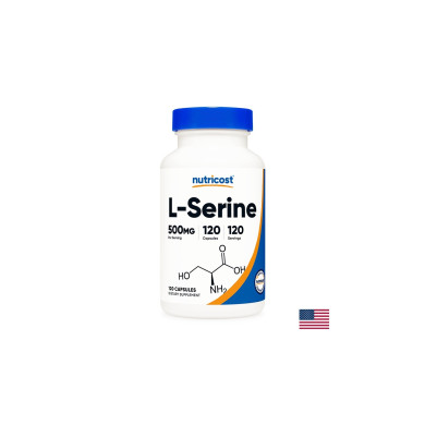 Памет и концентрация - Л-Серин (L-Serine), 500 mg/120 капсули Nutricost