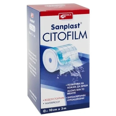 Sanplast Citofilm Прикрепващ пластир 10 см/ 3 м x1 брой Medica